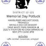 District 12-121 Memorial Day Picnic